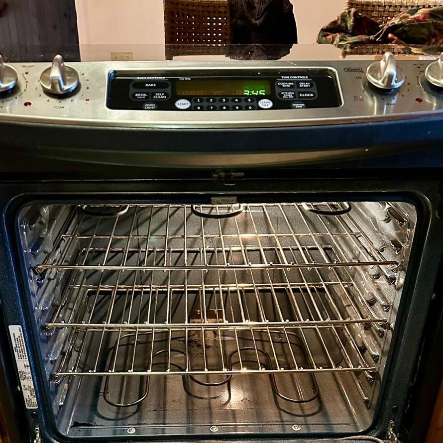 Oven after cleaning